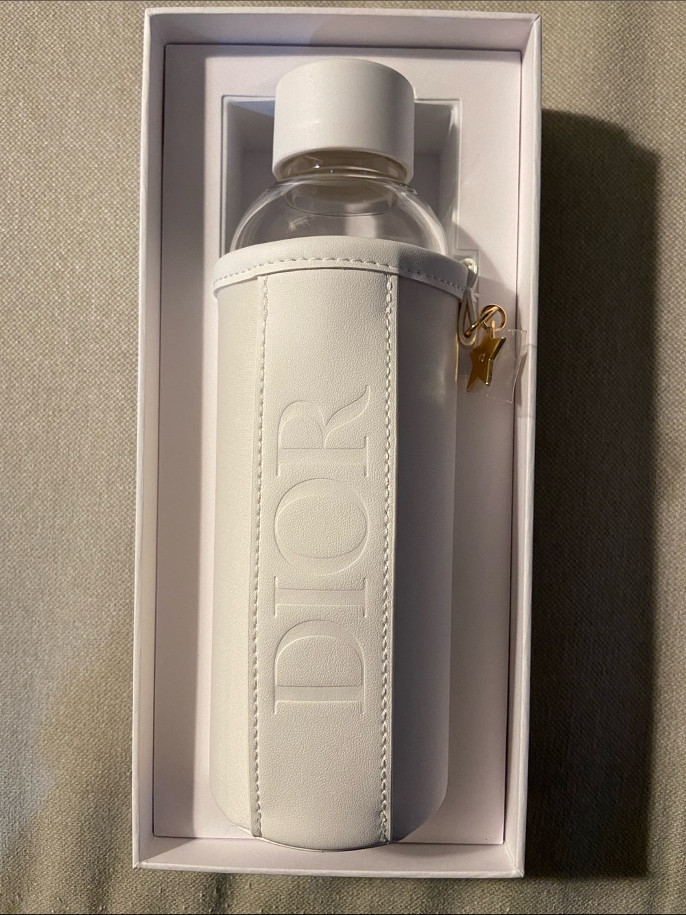 New Dior Water Bottle Silver VIP Welcome Gift + Gift Bag